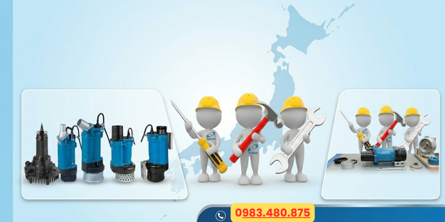 Trung tâm kiểm tra và bảo hành bảo dưỡng máy bơm Tsurumi